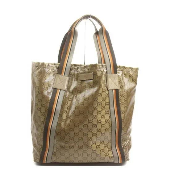 Gucci Tote Bag Gold PVC - Picture 2 of 11
